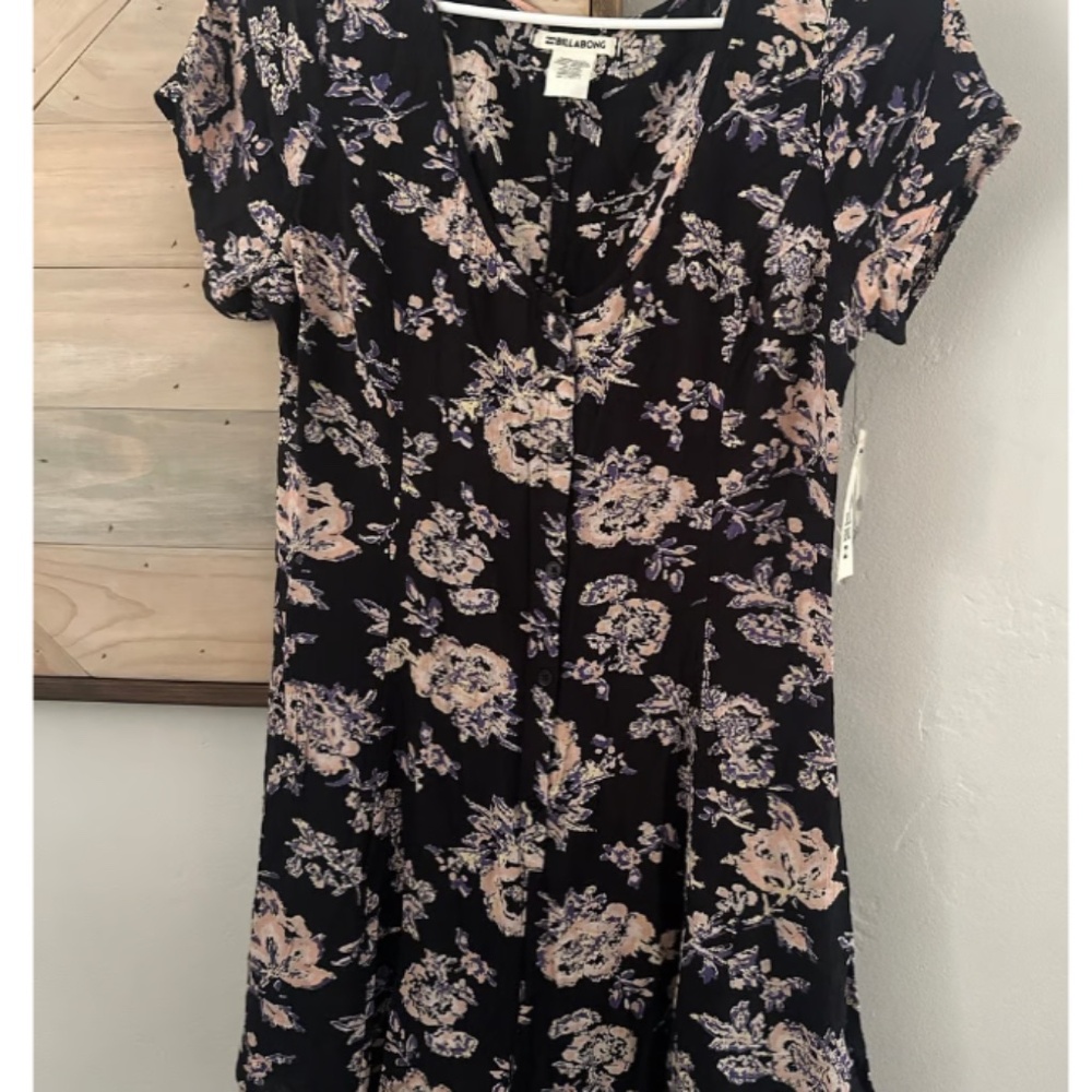 Billabong Festival Frenzy Floral Navy Romper